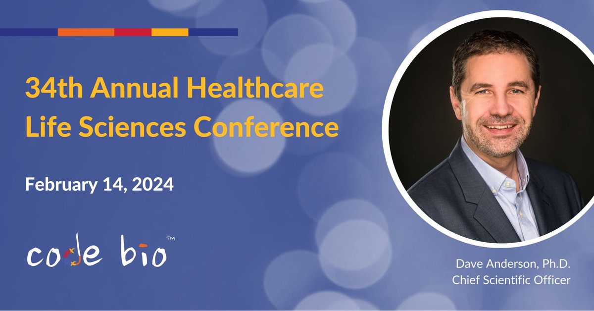 Code Biotherapeutics (@codebiotx) on Twitter photo We will be presenting at the <a href="/Oppenheimer/">Oppenheimer & Co. Inc.</a> Annual Healthcare Life Sciences Conference on February 14. We’re excited to connect with #investors to showcase our plans to advance a new class of precision #geneticmedicine. Learn more: bit.ly/3SnWwYc #OPCOLifeSciences We will be presenting at the <a href="/Oppenheimer/">Oppenheimer & Co. Inc.</a> Annual Healthcare Life Sciences Conference on February 14. We’re excited to connect with #investors to showcase our plans to advance a new class of precision #geneticmedicine. Learn more: bit.ly/3SnWwYc #OPCOLifeSciences