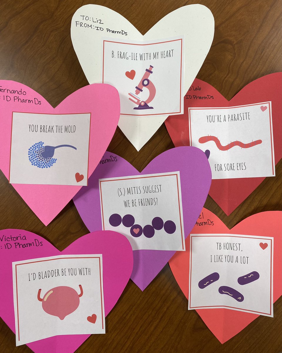 Megan Klatt (@meganklatt3) on Twitter photo Year 2️⃣ of valentines for the best ID division. “Ova”iously, our appreciation for puns is not a fluke. ❤️🤓 <a href="/KUIDfellowship/">KU Infectious Diseases Fellowship</a> <a href="/KUInfectDisease/">KUInfectiousDiseases</a> Year 2️⃣ of valentines for the best ID division. “Ova”iously, our appreciation for puns is not a fluke. ❤️🤓 <a href="/KUIDfellowship/">KU Infectious Diseases Fellowship</a> <a href="/KUInfectDisease/">KUInfectiousDiseases</a>