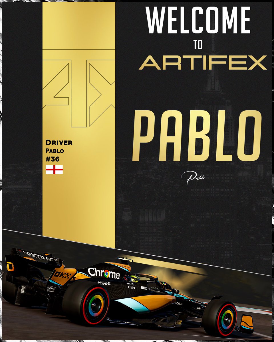 .#ATXSIM | Driving signing ✍️ 

We are delighted to announce Pablo to the PC NA Roster. 

He has shown great pace and we are eager to follow his progression under our name. 

Welcome Pablo 🏴󠁧󠁢󠁥󠁮󠁧󠁿