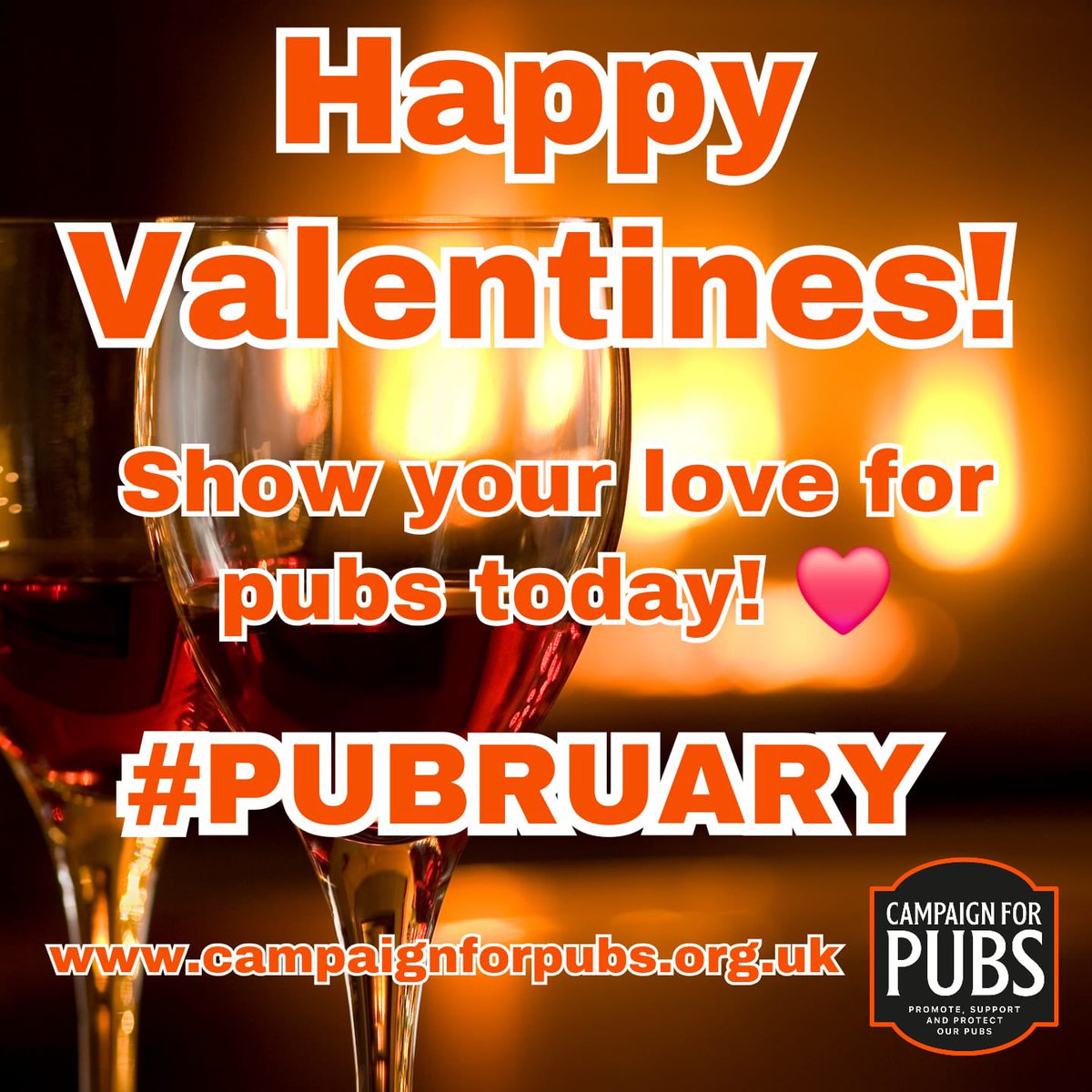 ❤️ Roses are red🌹 
💙 Violets are blue 🔵
💖 You love the #pub 🍻
💘 You know what to do 😘

Take your significant other to a pub &amp; show your love for #pubs on #ValentinesDay! 💝🥂🍾🍽️

#HappyValentinesDay 
#SupportOurPubs #SupportPubs #ValentinesDay2024 #Pubruary