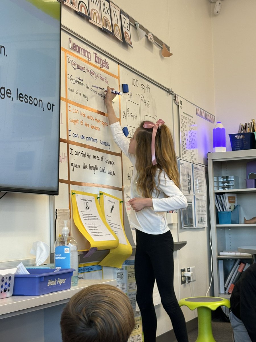 I love when I can pass the marker to a student leader to handle our unpacking! #eleducation