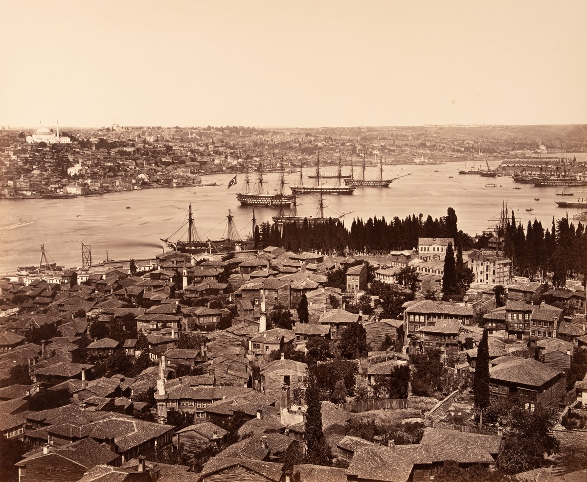“Panorama of Constantinople” Photos apparently by Pascal Sébah (1860s) OSZK Fotótér @FodorGabor4