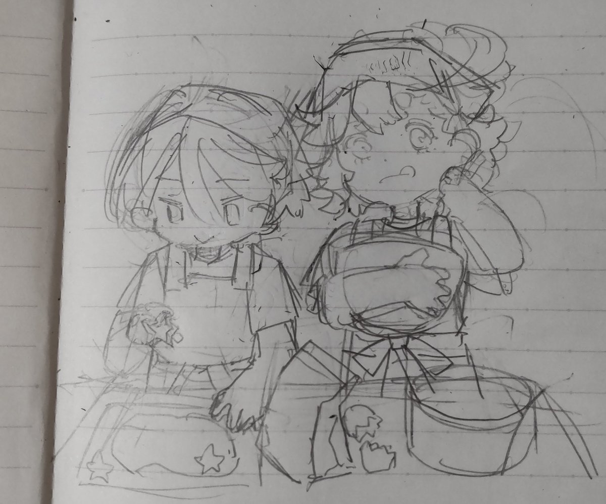 下書きだけでも…! 