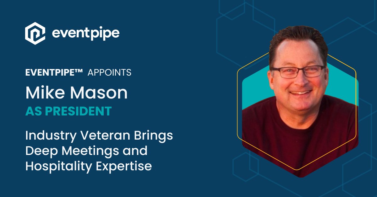 EventPipe™ has appointed industry veteran Mike Mason as its new president. 👏

Mason's experience in the hospitality and youth sports industry is set to drive growth and bring game-changing strategies to the company. 🚀 

Read the exciting news below. 👇

hubs.la/Q02l0TLW0