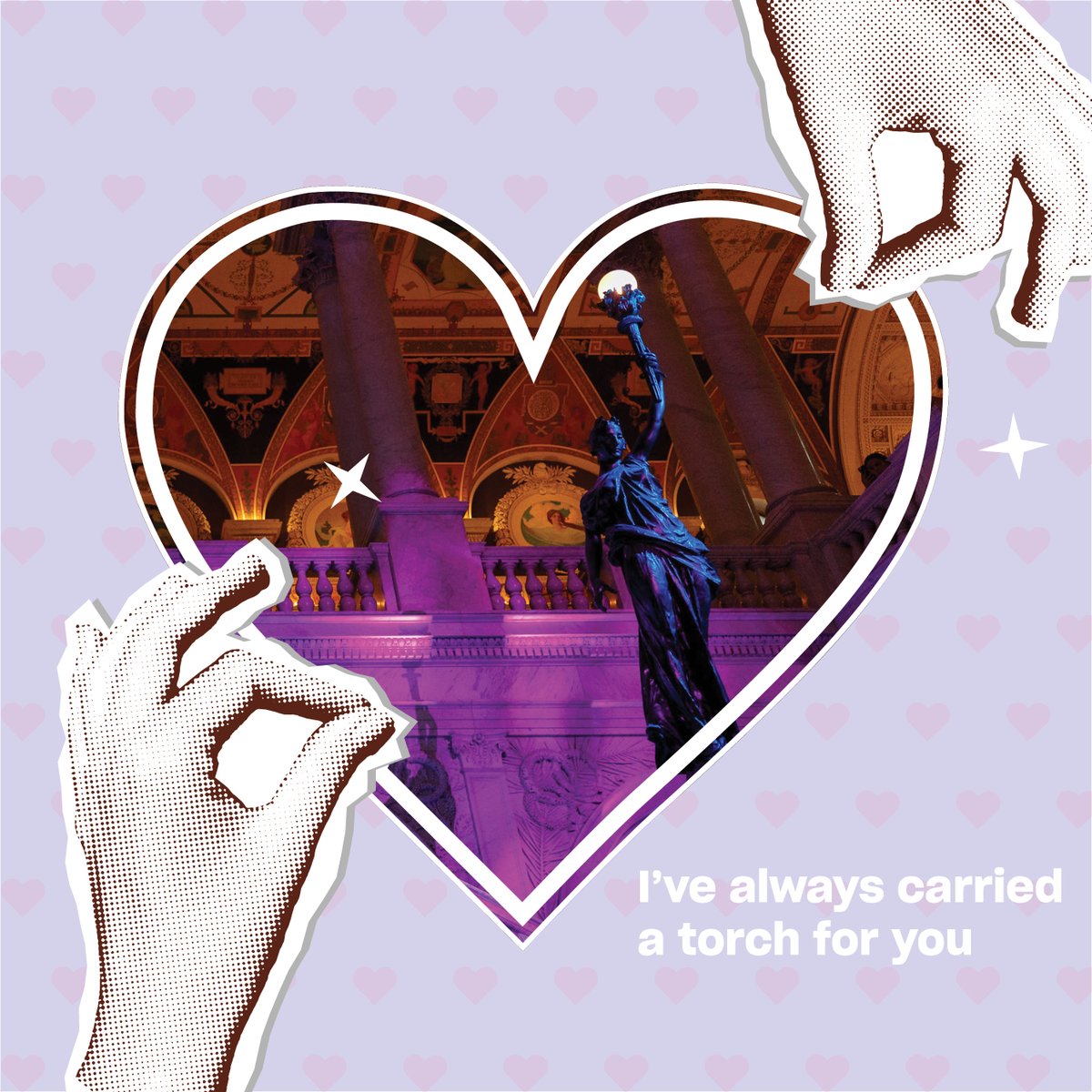 Happy Valentine's Day! 💕 We made some greetings for you to share with the library lovers in your life. (Especially the Library of Congress lovers!)💘