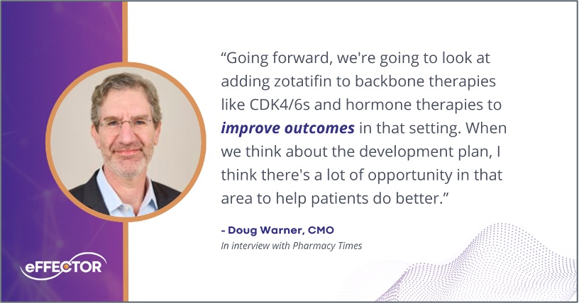 Our Chief Medical Officer, Dr. Doug Warner, brings passion and expertise to our leadership team with his experience in solid tumor immune-oncology and pathway inhibitor development programs. Read more about Doug and our team, here: brnw.ch/21wGYiM