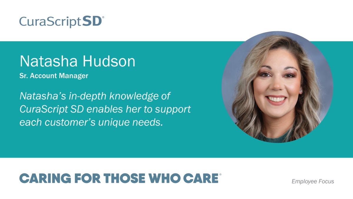Natasha is dedicated to building long-lasting relationships with our customers and offering solutions tailored to their unique needs. Learn more about how she can assist your #MedicalPractice here: bit.ly/48iMDkK #CuraScriptSD #MeetTheTeam #CaringForThoseWhoCare
