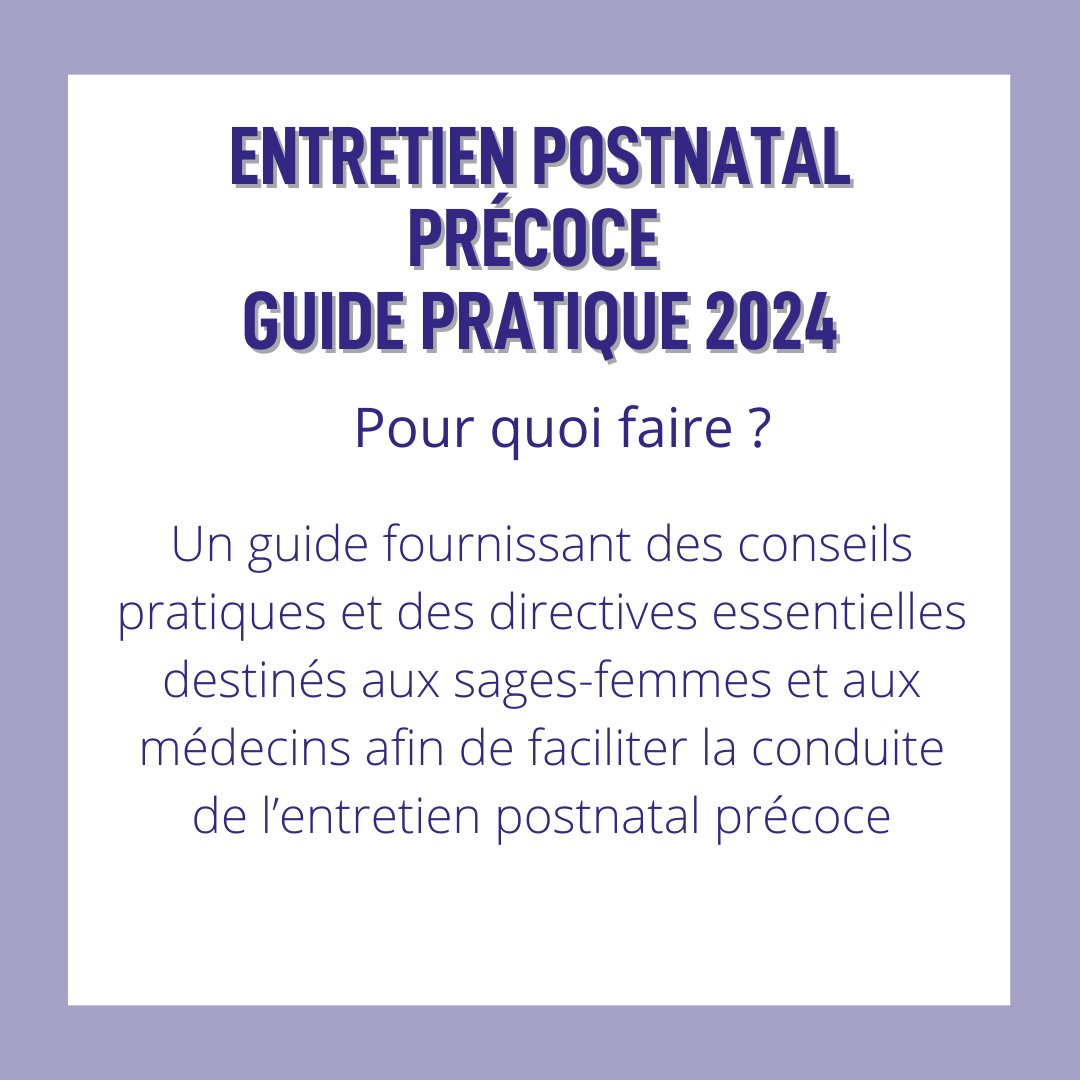 ⚙️🔬 GUIDE PRATIQUE SUR L’EPNP Le CNSF est ravi de partager la sortie du tout nouveau guide “Entretien Postnatal Précoce”, un outil pratique élaboré par le CNSF. N’hésitez pas à partager ces ressources et contribuez à l’amélioration continue de prise en charge du post-partum !