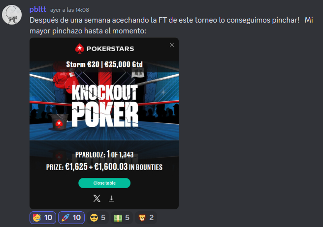 mentopoker's tweet photo. 🏆💸 ¡3225€ para Pbtt! 💸🏆
🏆 ¡Superó a 1.343 jugadores y se llevó el mayor premio de su carrera! 🐒 ¡Es precioso veros crecer!
❤️ ¡Y lo mejor es que lo queráis compartir con nosotros! 🍌 #GoMento https://t.co/i9aiCWHRV2