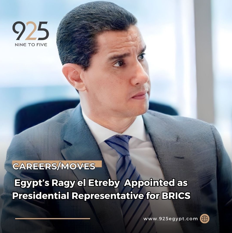 925egypt's tweet photo. he Foreign Ministry announced on Tuesday that Ragy el Etreby, Assistant Foreign Minister for Regional and International Economic Affairs, has been designated as President Abdel Fattah El Sisi’s representative to the BRICS.

#925egypt
#BRICS
#egypt https://t.co/RPVIob7Cvd