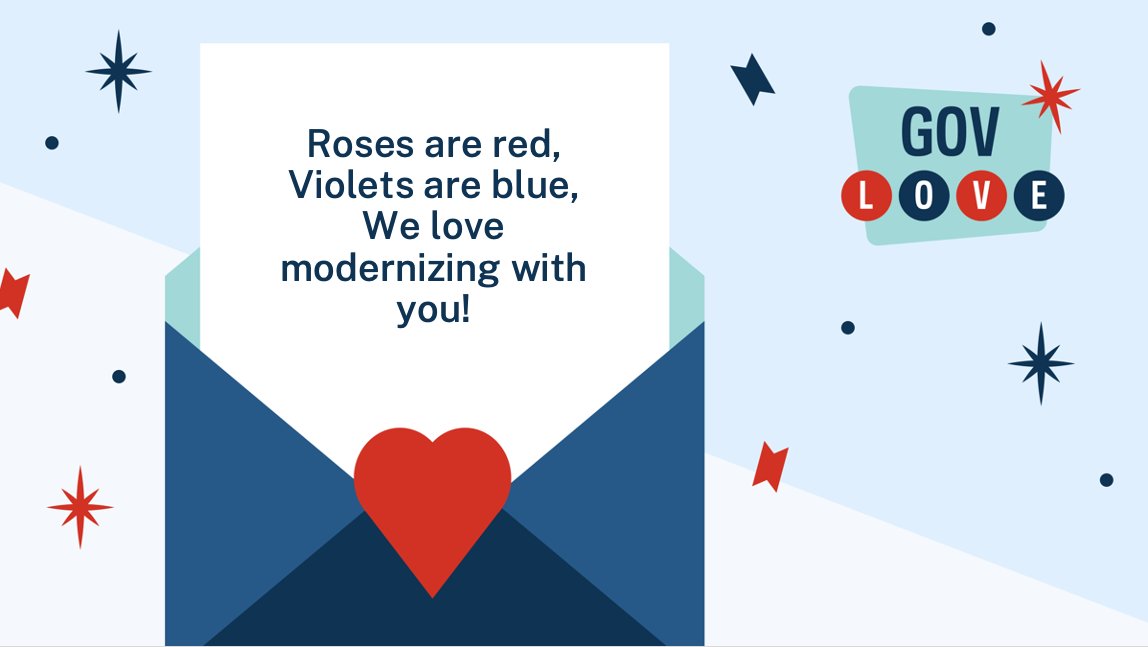 Happy Valentine's Day to all of our partner agencies — past, present, and future! #GovLove 💘