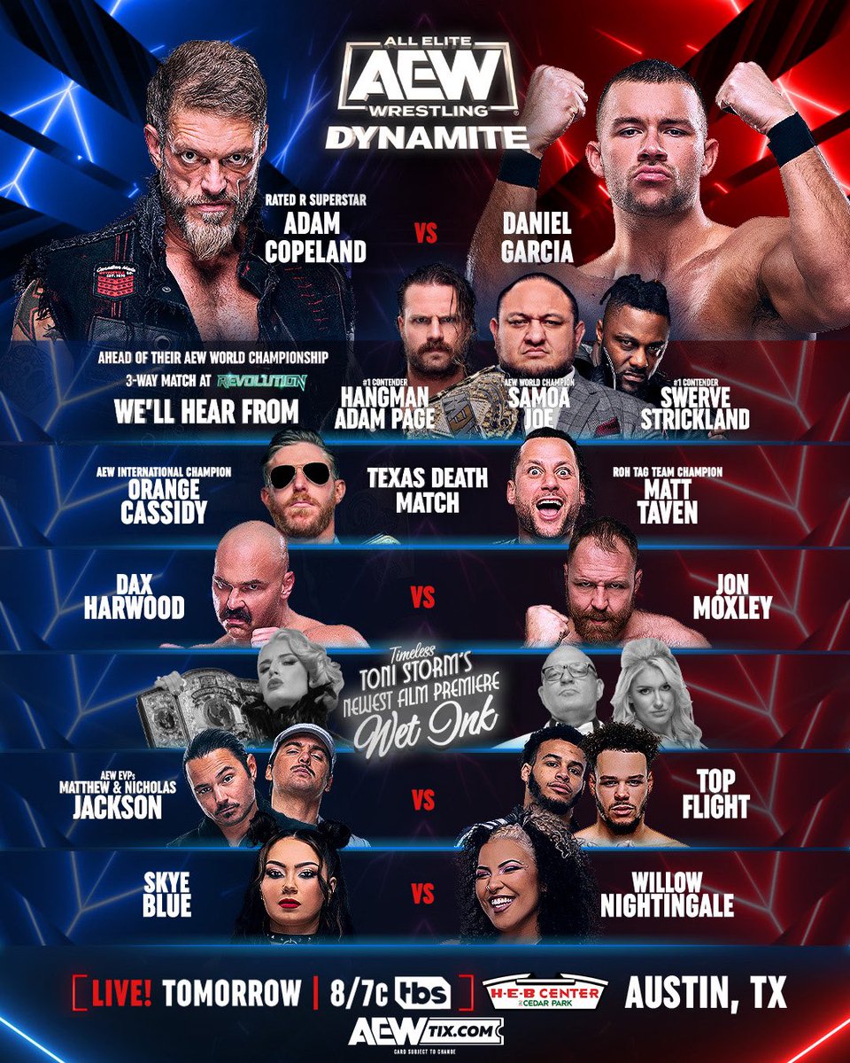 _queerauntie's tweet photo. Thank you to everyone who has been participating in the predictions lately! So many new faces joining in the fun!
It’s Wednesday and you know what that means. #AEWDynamite #AEWPredictions #auntiecollinspredications
https://t.co/DtQlfuHUIw https://t.co/mZGZyDxxUL