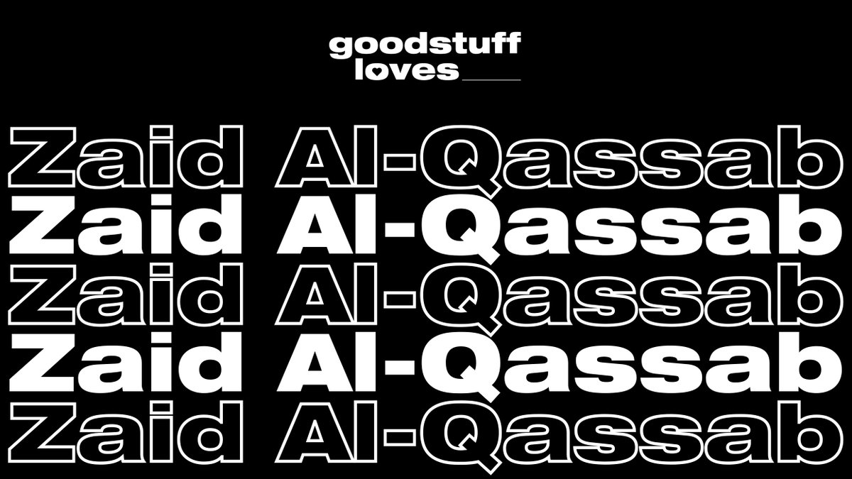 Goodstuffers's tweet photo. #GoodstuffLoves Zaid Al-Qassab (@fast_philosophy) for being an inspirational inclusive leader, producing some of the most impactful societal creative work weβve seen in recent years, sweeping the board at award shows, and finally, being an all-round good-egg. π«Ά https://t.co/MPzMx9sSJ1