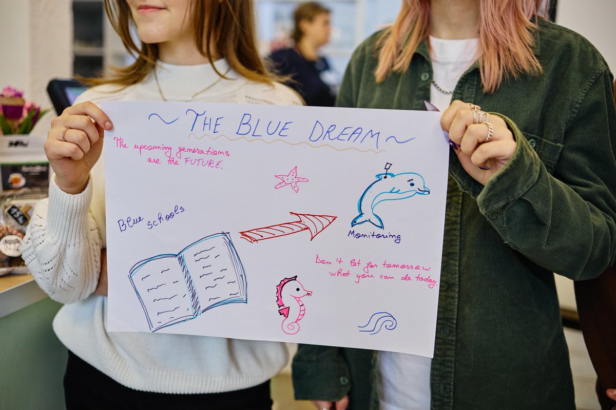 doorsblacksea's tweet photo. ❤️ Today on Valentine's Day we got a whole lotta love for #BlackSea Science!
Blown away by the intelligence and creativity of the young people of #Constanta 🇷🇴 in our #LoveTheOcean #FutureWorkshop
Great ideas on how science can connect to them better and such passion too! 👏 https://t.co/4n2TuKjtmv
