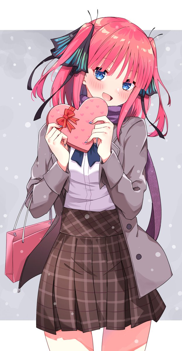 中野二乃 「Happy Valentine's Day バレンタインイラスト進化#五等分の花」|ProfNoteのイラスト