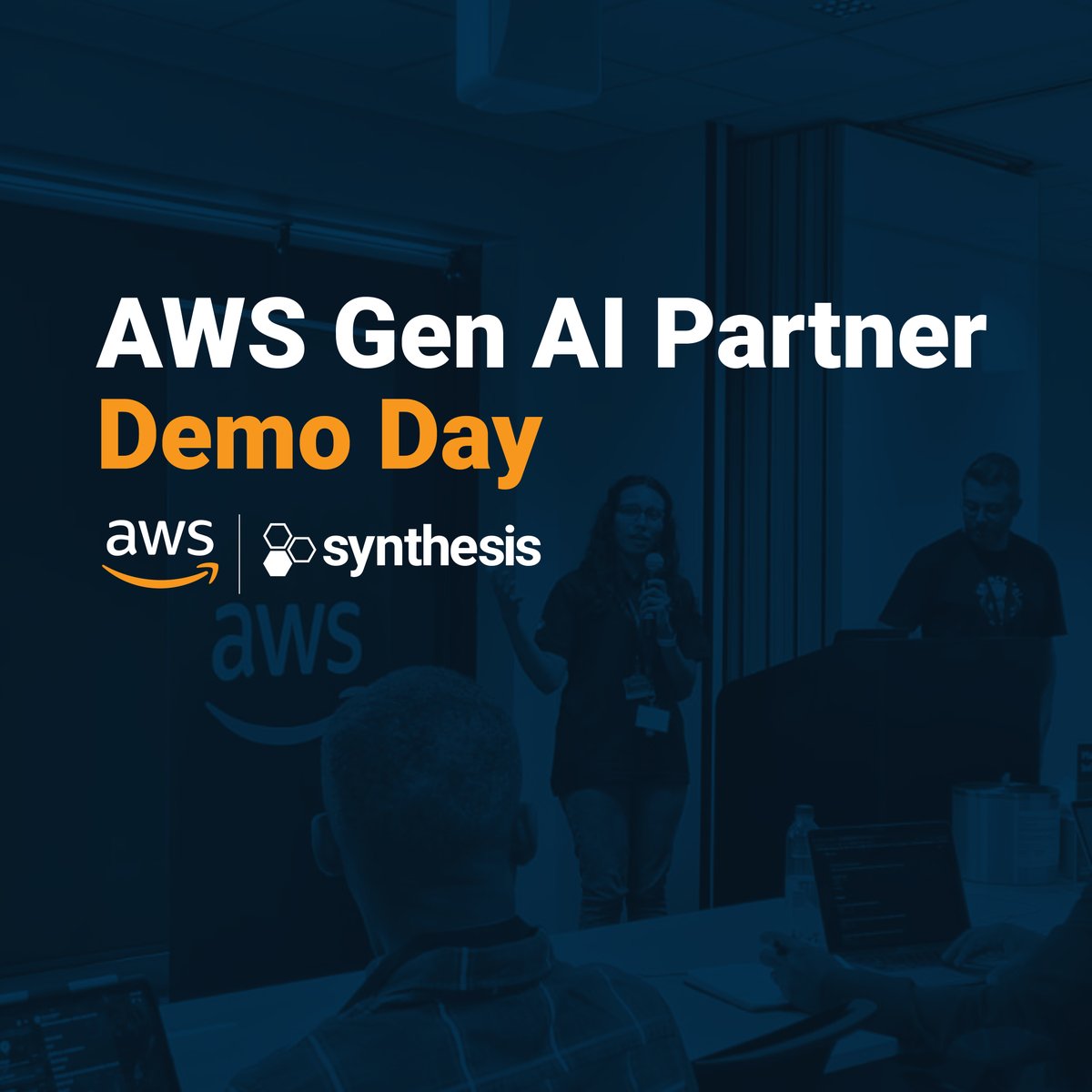 SynthesisSA's tweet photo. Recap of the Amazon Web Services (AWS) Gen AI Demo Day and Pitchfest

What an amazing way to connect with great people!

#GenAI #AWS #AWSPartner #AI #Data #Demo #PartnerDay #OnlyAtSynthesis https://t.co/WCxj80LQsh