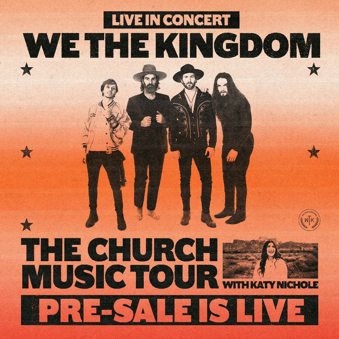 We The Kingdom is bringing The Church Music Tour with Katy Nichole to Emens on April 4 and the Ticketmaster presale is now live! Use code CHURCH to get tickets early until 10 p.m. on Thursday, February 15. Head to the link in our bio to order. #WeTheKingdom #TheChurchMusicTour