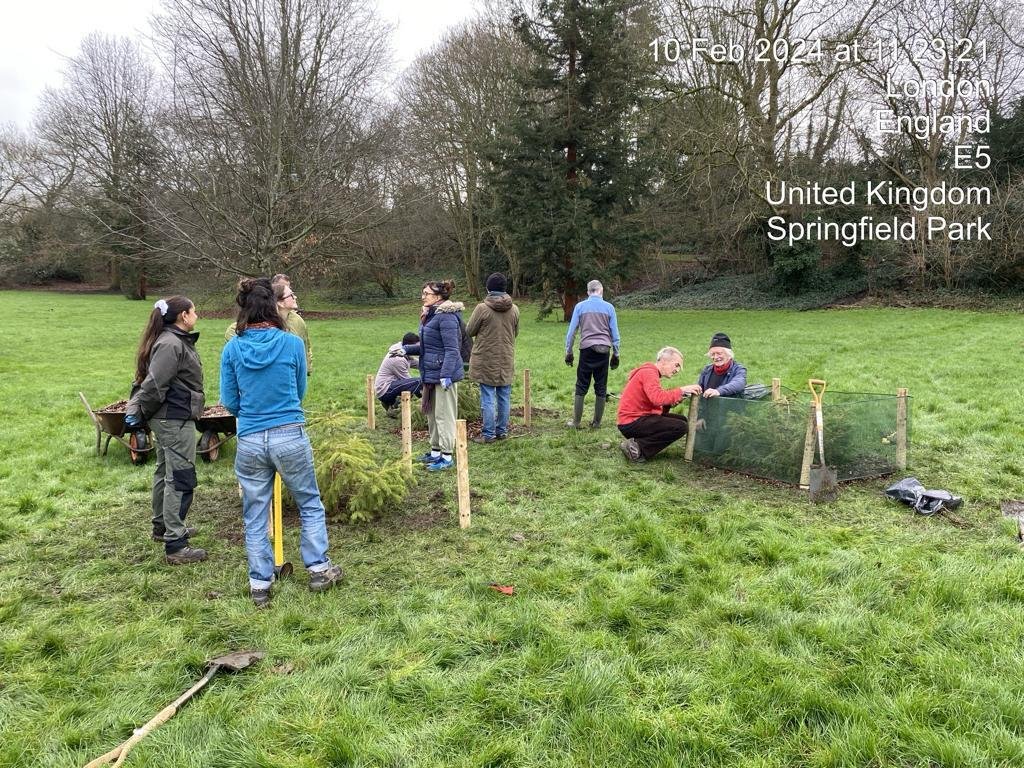 SPUGHackney's tweet image. Well done to everyone who came to help in the planting of new Hedges and Trees in Springfield Park @SPUGHackney member @sartain_stephen "We had a fantastic turnout for our wonderful park: Big Thank you to @hackneycouncil Parks Staff - please visit and enjoy our beautiful park"