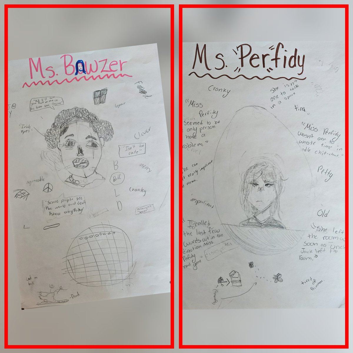 Last week we wrapped up our Novel "Everything on a Waffle" with  a visual representation of the main characters!