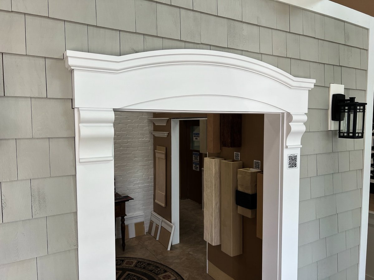 Pilasters and pediments are a great way to add detailed framing to any doorway, inside or outside. 
#elitetrimworks #woodworking #trimwork #easytoinstall #interiortrim #interiordesign #exteriortrim #exteriordesign #homedesign #homesinpo #renovation #instareno #instadesign