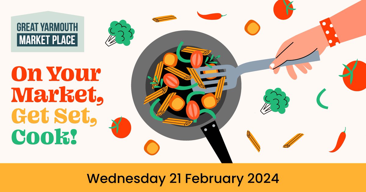 'On Your Market, Get Set, Cook!' will take place at 12pm during our opening event next Weds (21 Feb)

Come along &amp; watch as local chefs cook up a storm, then vote for your favourite to win! Will you be team Brocoli or team Strawberry? 🥦🍓

#greatyarmouthmarket <a href="/ImperialHotelGY/">@imperialhotelgy</a>