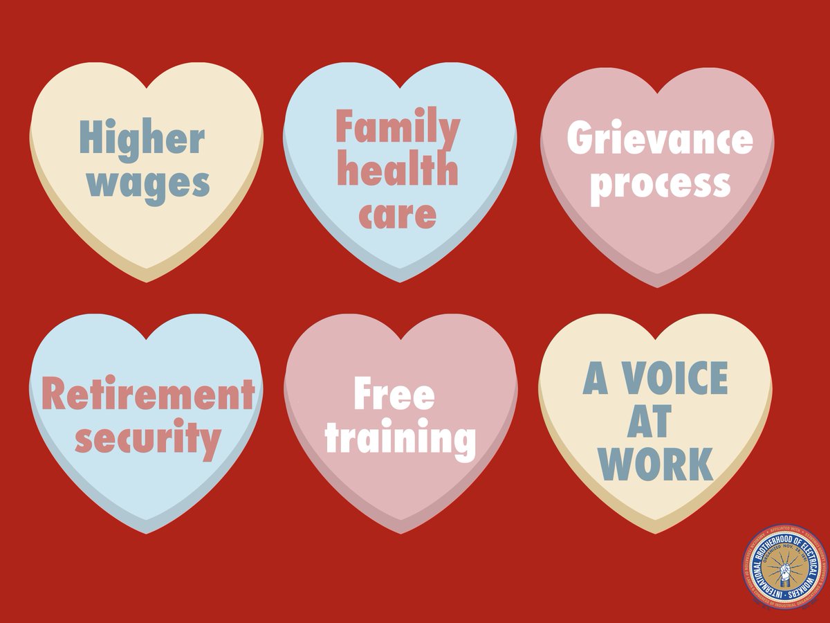❤️ There's a lot to #love about a UNION!

#happyvalentinesday2024 

:::

<a href="/IBEW/">IBEW</a>