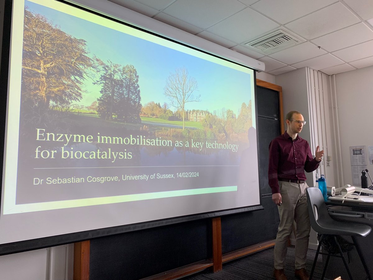 A pleasure to welcome today's Chemistry seminar speaker - Dr Sebastian Cosgrove @scosgrove123 from Keele University @keelechem. Thanks for the great talk!