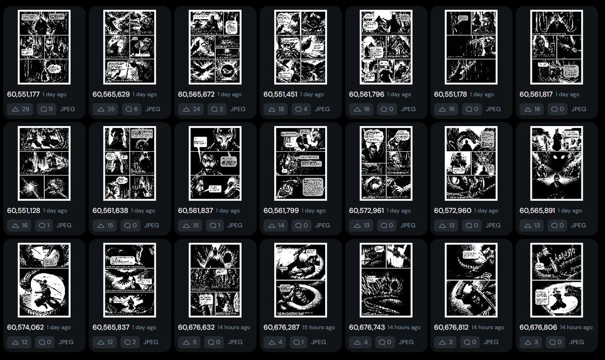 itsArka21's tweet photo. 🚨Alpha 

38 pages of high quality Manga  being inscribed… 

Can you guess how much it costs to inscribe something like this? Huge difference from low quality art filling our timelines! 

As a holder I’ve got my Mint Pass.. do you? 

@YokaiAvengers 
 #YokaiAvengers https://t.co/fjjb7JEPYK