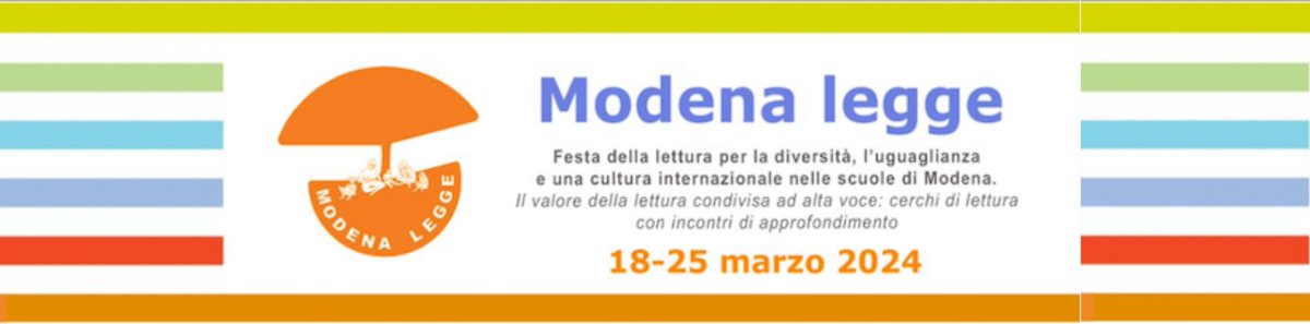 GenitoriModena's tweet photo. #ModenaLegge #festa della #lettura per la #diversità, #luguaglianza e una #cultura #internazionale nelle #scuole di #Modena #1825MARZO2024 https://t.co/a8ttP0Scxp