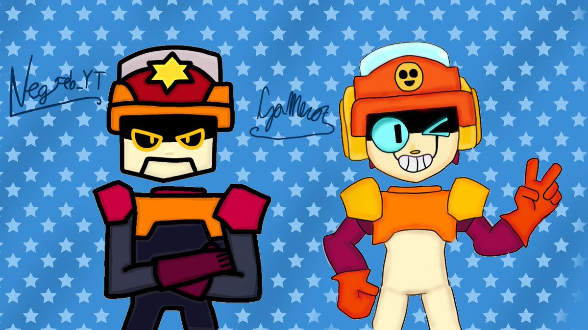 GaMer07_Draw's tweet photo. A drawing i did for #BrawlArts event (I drew Larry, @Negreb_YT drew Lawrie)
@_BrawlArts @_HY_BS @_SPIKE_BS https://t.co/kQ1EqCONnp
