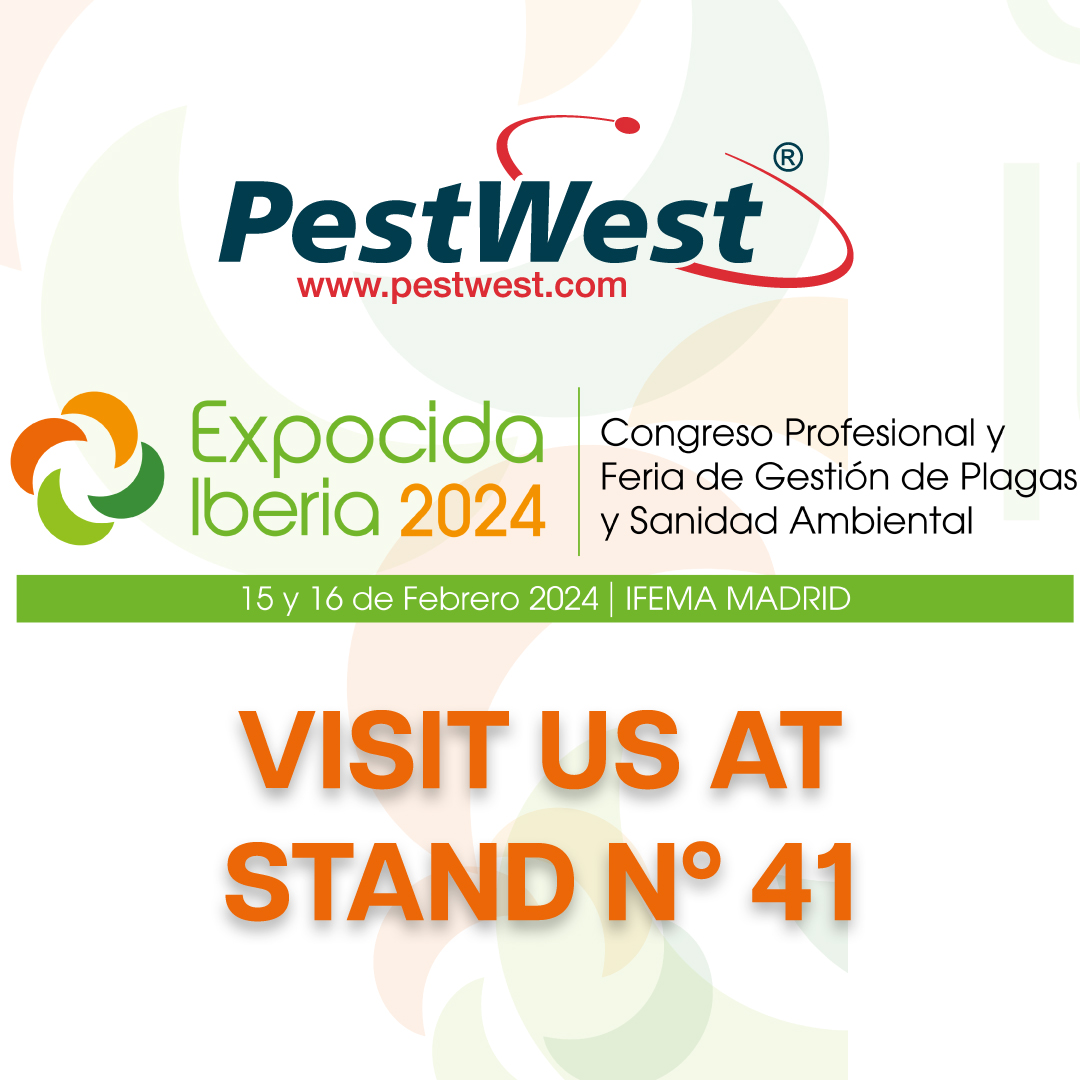 PestWest's tweet photo. 🎉 We are looking forward to Expocida 2024! Meet us on Thursday 15th and Friday 16th February 2024 at stand 41. See you there! 
#Expocida2024 #Stand41 #pestWest https://t.co/vMJ4e5Ckj1