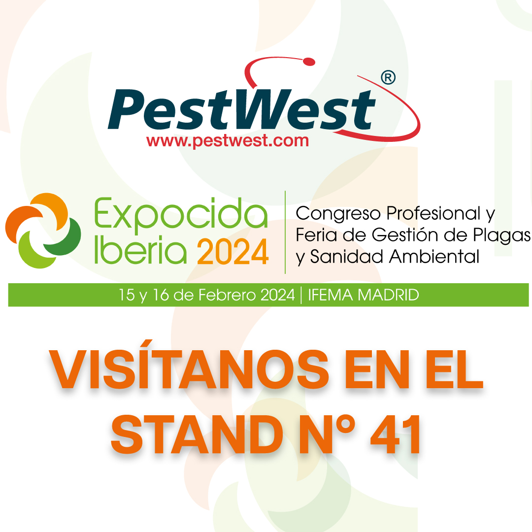 PestWest's tweet photo. 🎉 We are looking forward to Expocida 2024! Meet us on Thursday 15th and Friday 16th February 2024 at stand 41. See you there! 
#Expocida2024 #Stand41 #pestWest https://t.co/vMJ4e5Ckj1