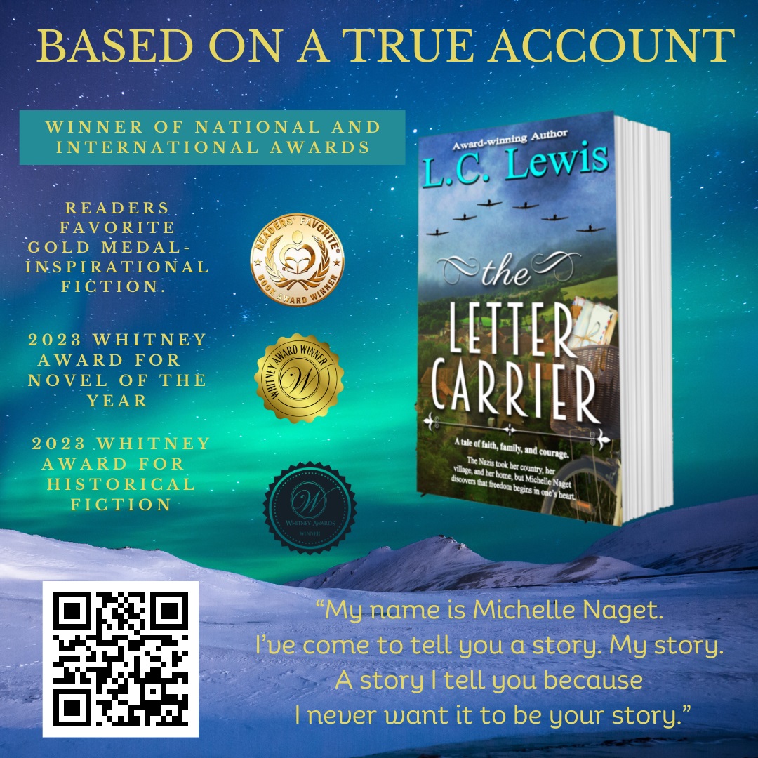 Amazon promo price- 'The Letter Carrier,' for $12.95! NOVEL of the YEAR! GOLD MEDAL for INSPIRATIONAL FICTION. Based on a true account. bit.ly/48hzeKZ #historicalfiction #histfic #WWII #WW2 #inspirational #religious #Christian #cleanreads #CR4U #booktwt #IARTG