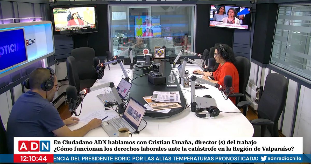🎙️[AHORA] Director (s) del Trabajo <a href="/cristianpub/">cristian umaña</a> explica en <a href="/adnradiochile/">Radio ADN</a> como funcionan los derechos laborales ante la catástrofe en la región de #Valparaíso 
Escucha acá 👇
adnradio.cl
#DerechosLaborales 
#TrabajoDecente