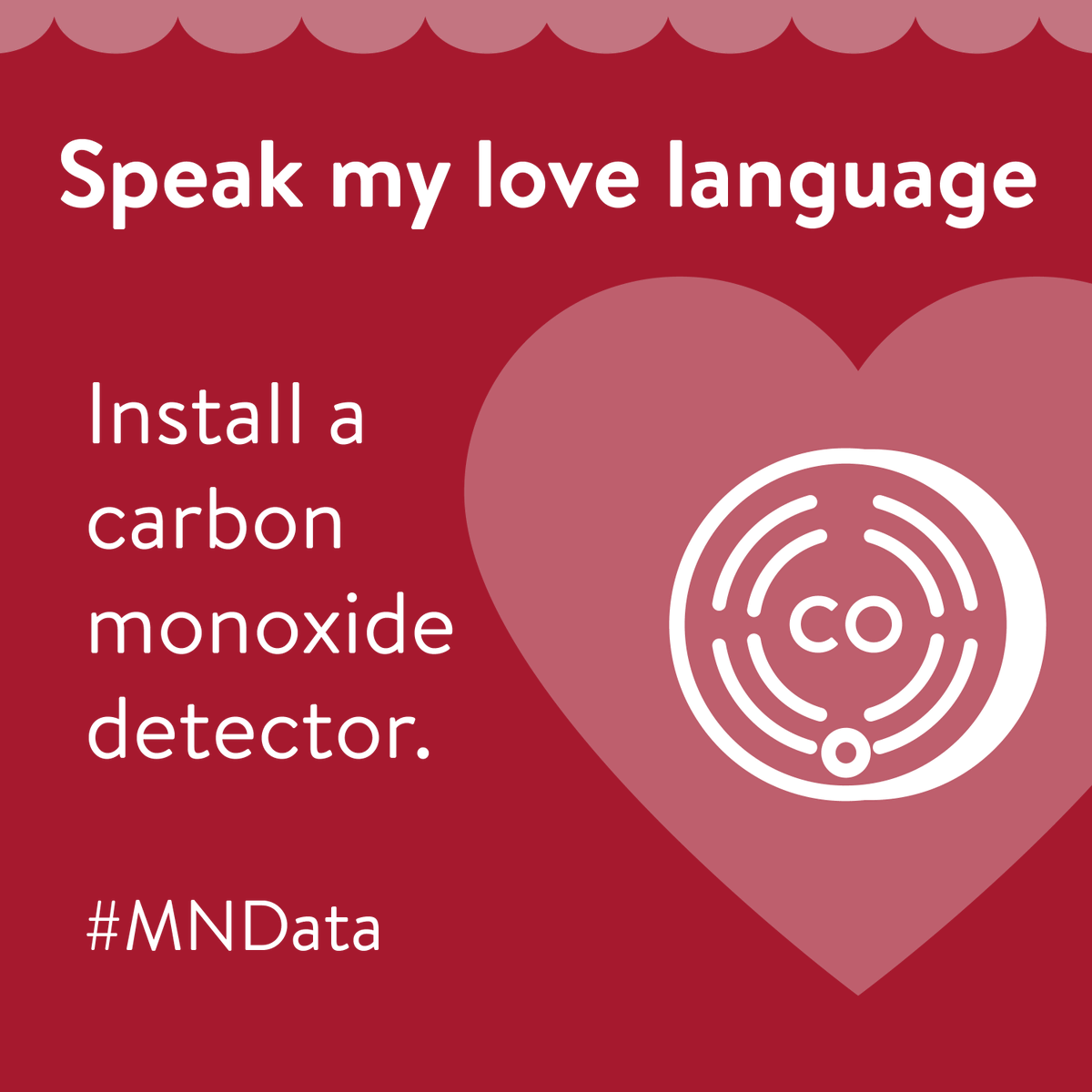 mnhealth's tweet photo. To detect potentially deadly conditions, and to protect the ones you love, CO alarms should be installed and regularly maintained in all households. State law requires CO alarms in all Minnesota residences within 10 feet of each room used for sleeping. #MNData #COPoisoning https://t.co/j9H8PhWS3B
