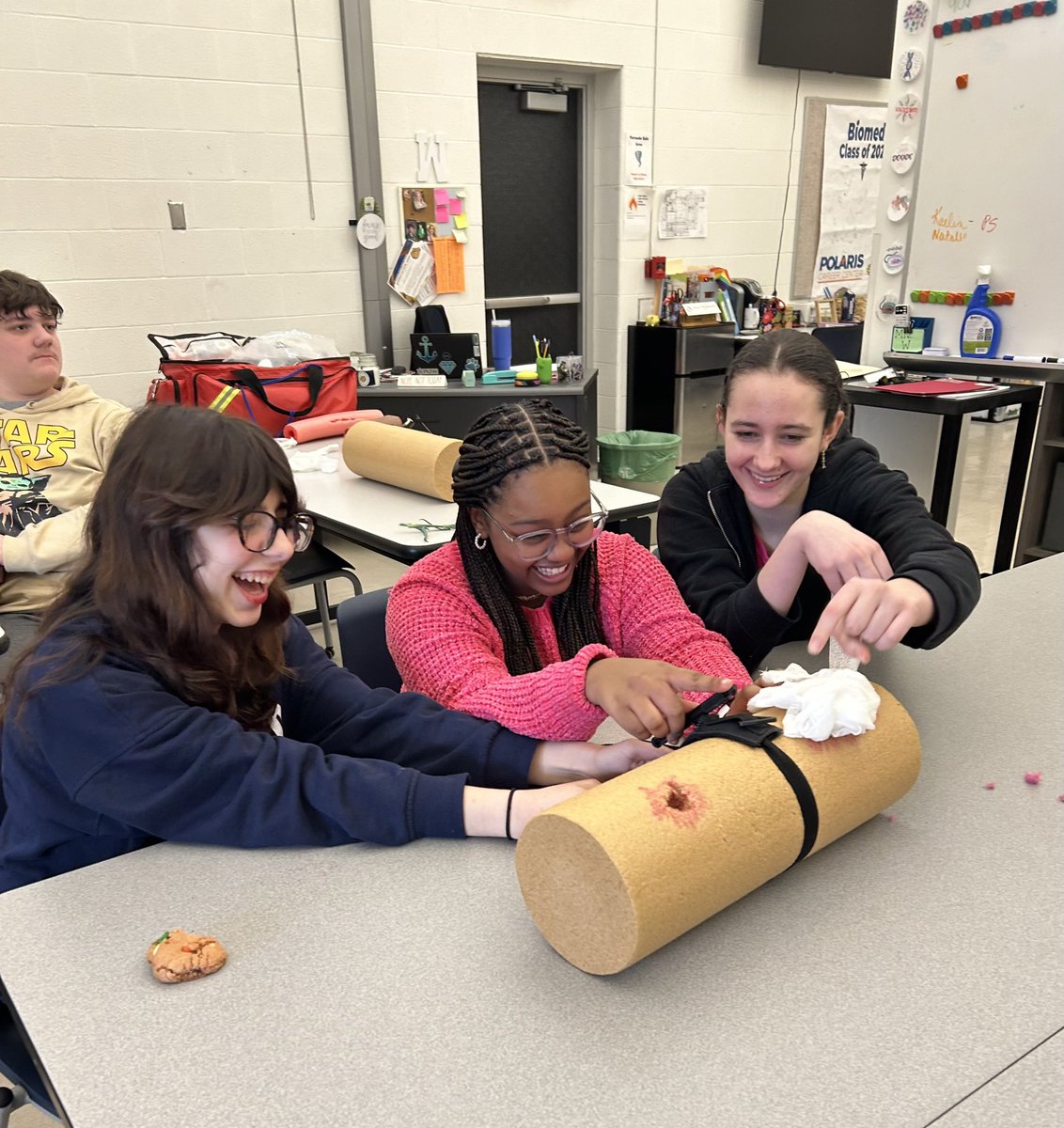 PBS classes earning their “Stop the Bleed” training. <a href="/OFHSLeoSpagnola/">Leo Spagnola</a> <a href="/polariscareer/">Polaris Career Center</a>