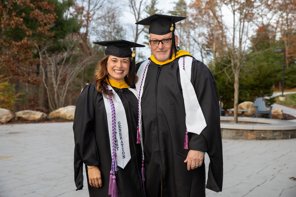Couples who study together  ... Happy #ValentinesDay shoutout to some of the couples who earned their degrees and graduated from <a href="/SNHU/">SNHU</a> together at our most recent commencement ceremonies in November. 💙💛 #SNHUcelebrate