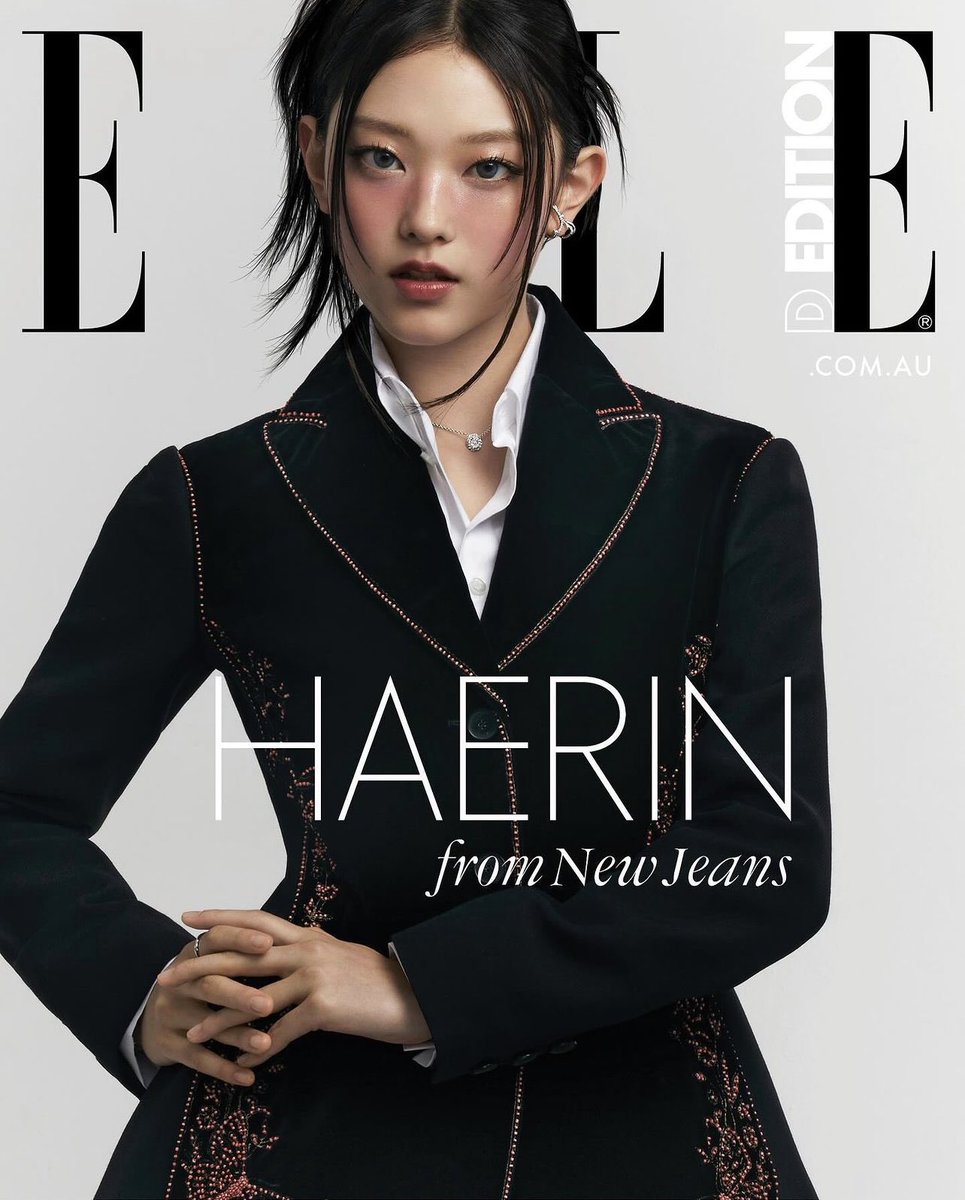 [📸] #HAERIN (<a href="/NewJeans_twt/">NewJeans</a> )em nova mídia para a Capa Digital da Edição de fevereiro da Elle Austrália.

#KANGHAERIN #강해린 #NEWJEANS #뉴진스