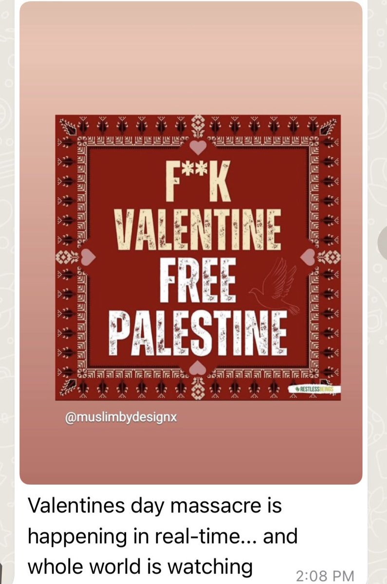 GayDifferent's tweet photo. @DrLoupis There is no valentine in Palestine, but the red blood is covering the streets https://t.co/2GaAYSc9iC