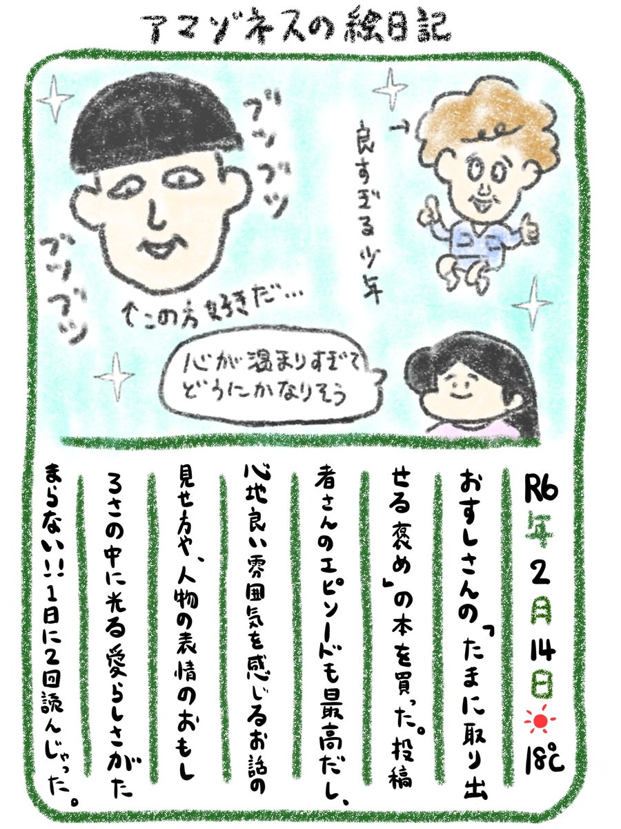 【絵日記】おもしろかった… 