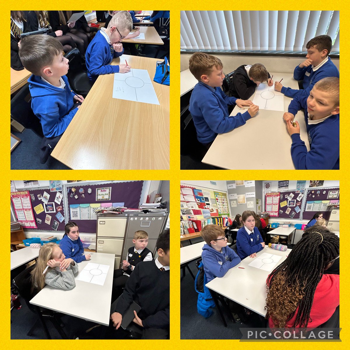 DeanburnPS_P7A's tweet image. We went to Maths after break this morning during our transition day @Boness_Academy today. We did a Treasure Hunt and an Escape Room. We worked well in pairs to solve the problems. #P7team #TransitionDay #GoodFun 
#Numeracy #Maths 😊