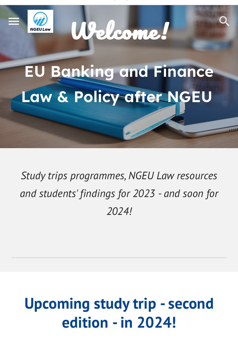 #NGEULaw website is live!

👩🏻‍💻 sites.google.com/dcu.ie/ngeulaw… 

Lots of resources, students’ research - podcasts, visuals, briefings…
& students’ takeaways from 2023 study trip

Soon➕ to share: next study trip is around the corner 🇪🇺 🙌🏽

#OpenEducation #teachingiscaring
@LawGovDCU @DCU