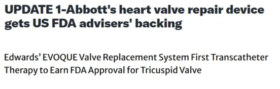 Yesterday, the FDA panel voted in favor of transcatheter tricuspid repair using Abbott's Triclip device to treat severe tricuspid valve regurgitation (TR). This, in concert with the recent approval of Edwards' Evoque transcatheter valve replacement system, advances the field…