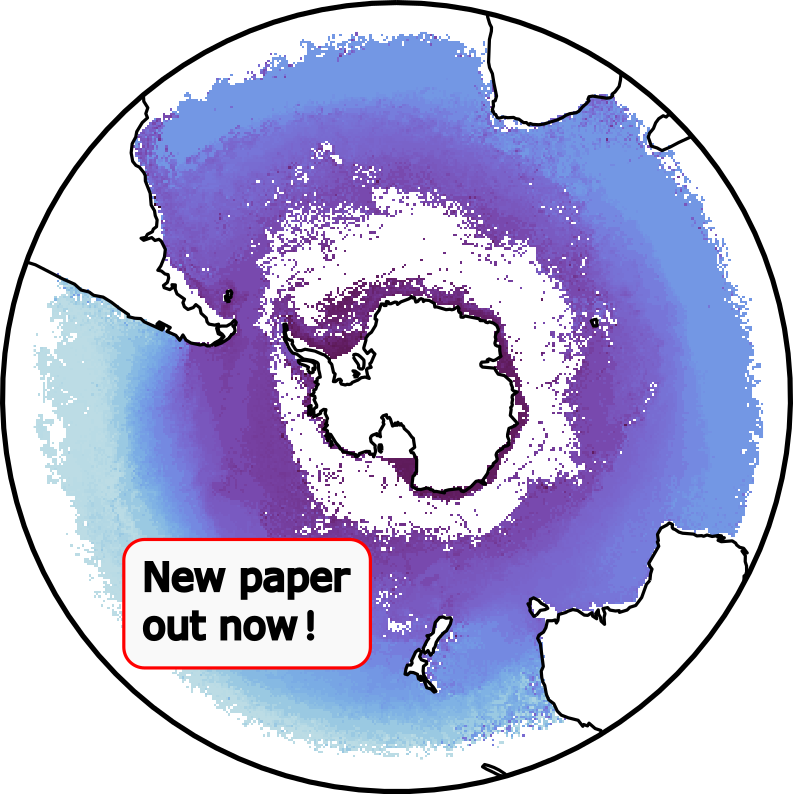 AndrewFStyles's tweet photo. New paper

We use half a BILLION trajectories to find patterns of  Southern Ocean ventilation.

https://t.co/entU4EXEx7

Follow the thread if you have ever wondered:
- What is ocean ventilation? 🫁
- Where and when does it occur? 🗺️⏱️
- Are there demons in the Southern Ocean? 👿 https://t.co/0Qr9LJO2xM