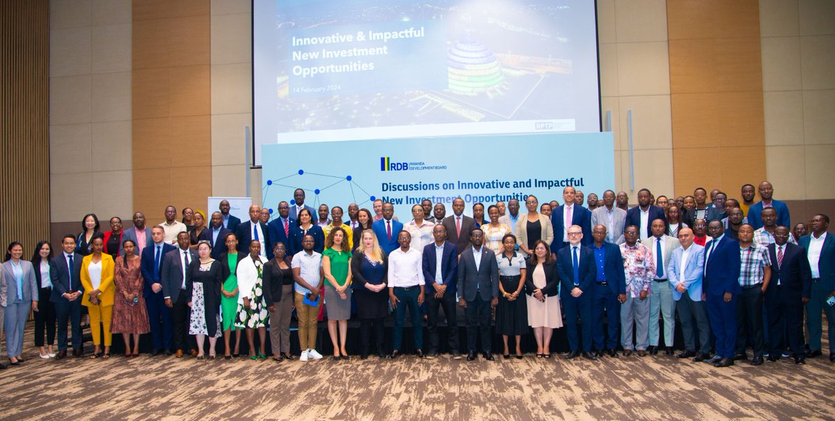 RDBrwanda's tweet photo. Today, Rwanda's public and private sector convened for discussions on innovative and impactful investment opportunities in Rwanda.

During the event, RDB in partnership with @PEMANDUAssoc launched a Call for Project Ideas, inviting the public to submit innovative ideas that can accelerate Rwanda's private sector-led economic growth in line with Vision 2050.

Learn more and participate https://t.co/5RDMaNVsMv

#InvestInRwanda🇷🇼
