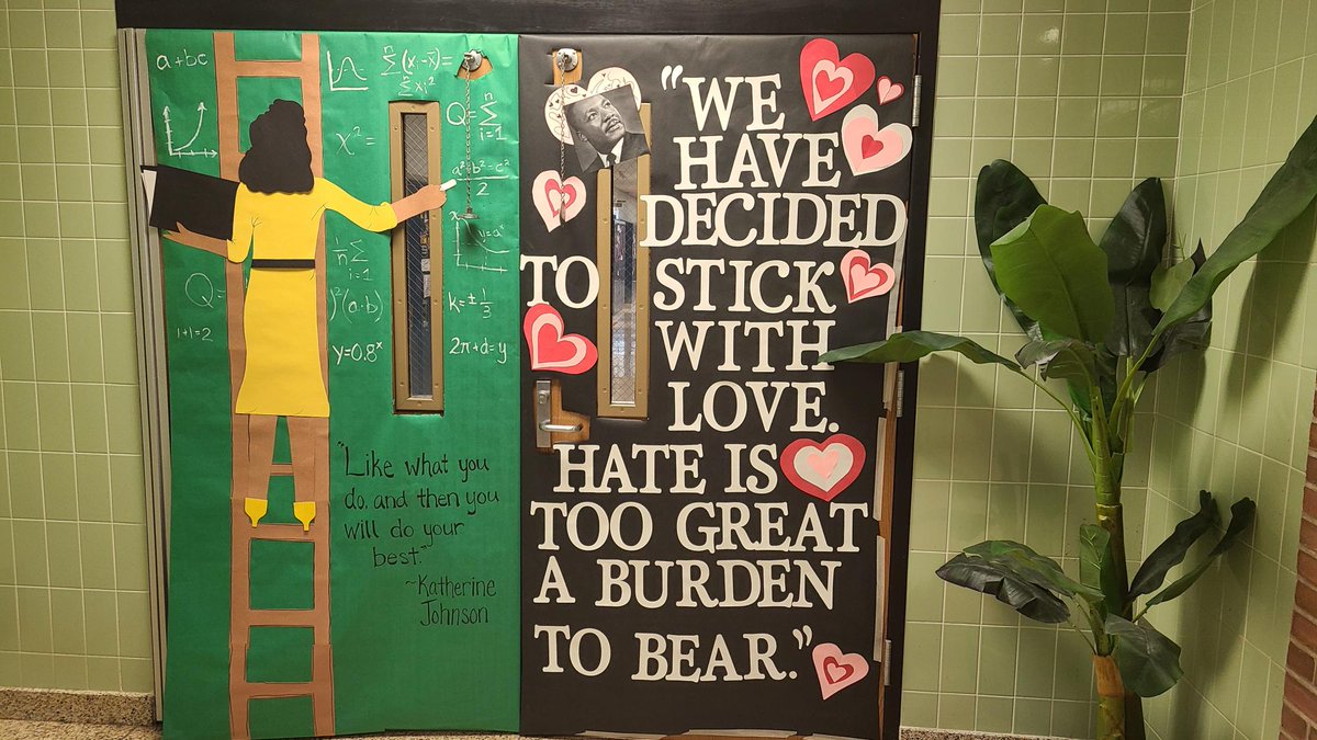 Last week @SchroederHS students & staff decorated doors around the building. The contest was sponsored by the school's Black & Brown Student Union & is part of #BlackHistoryMonth celebrations being held at the school. #wcsdtellingourstory @WCSDProud