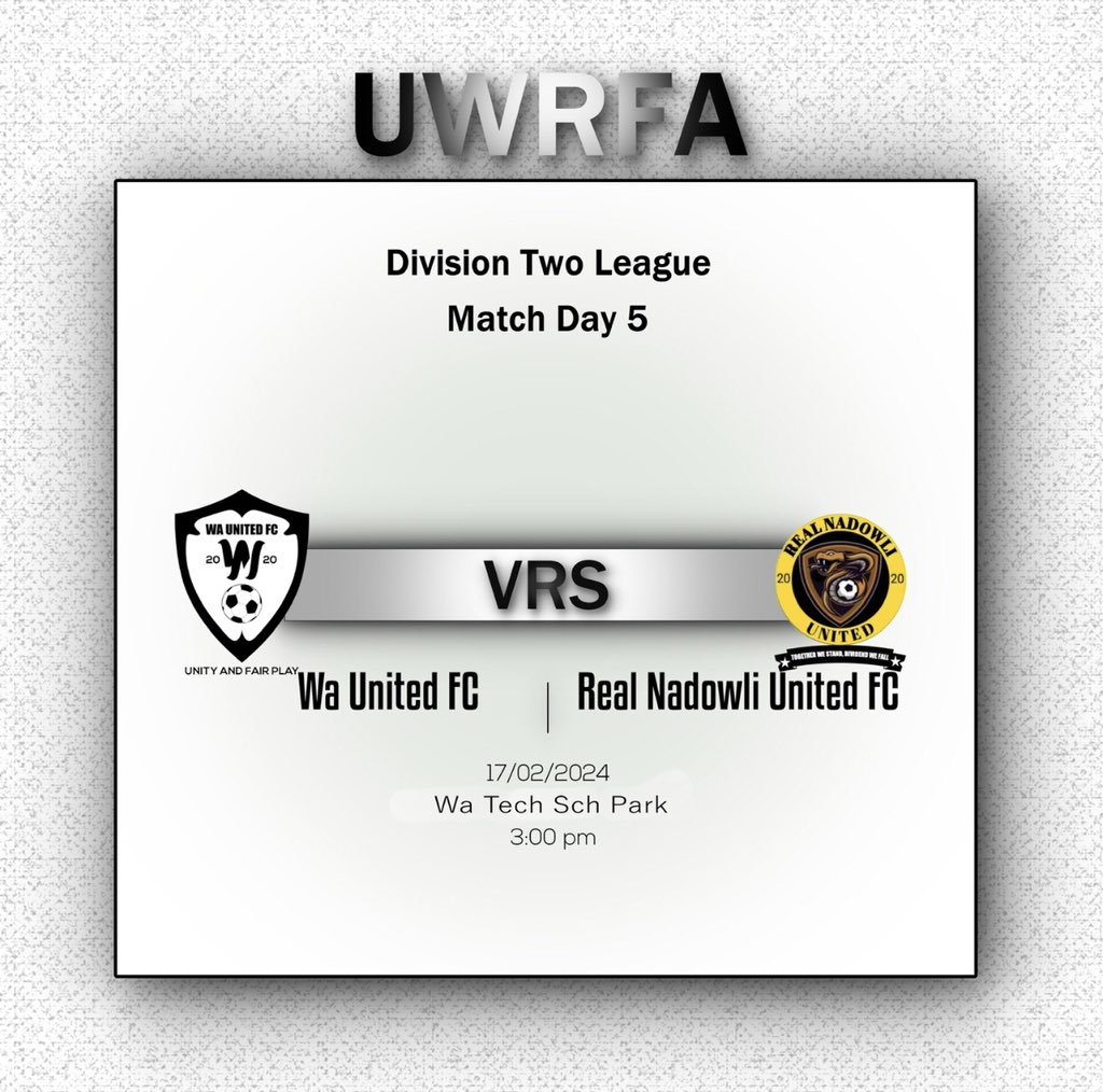 Week 5 of the Upper West Regional Division 2 league is upon us and we are ready to roar.