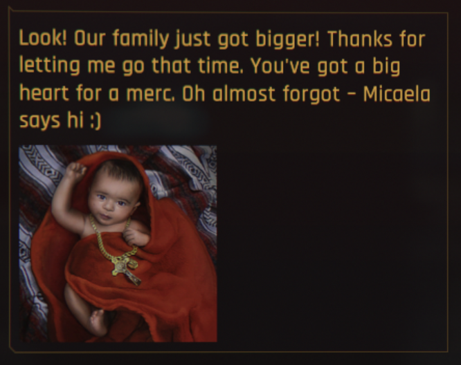 PhiWeber's tweet photo. Valentino posting on Valentine's Day: 

El César and Micaela might not have a lot of screen time, but I'm still proud that we got to tell a little family story here, with some memorable moments. We didn't have a ton of budget for the boxing quest, so we made every character count https://t.co/ArW49wYiyx