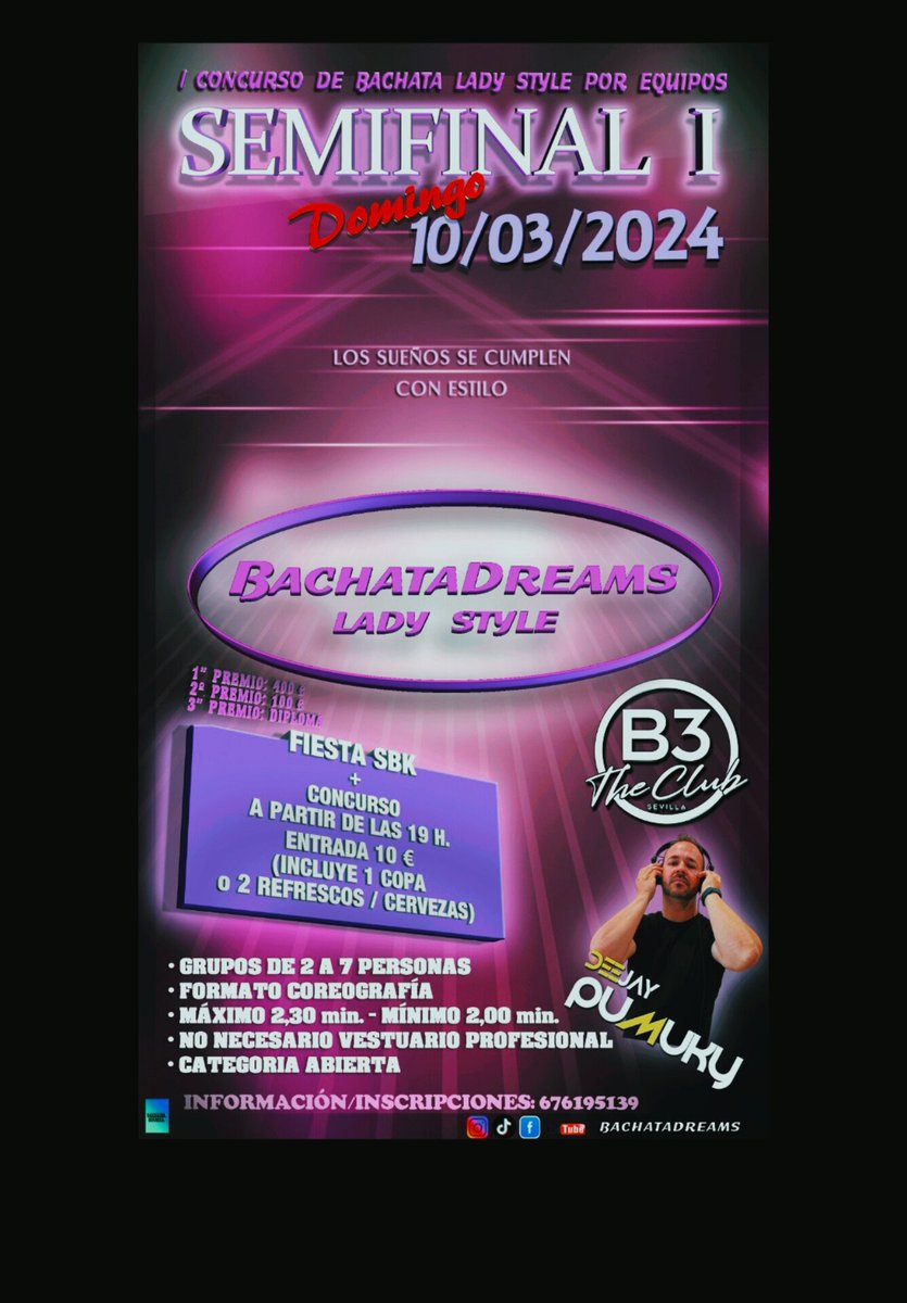 Concurso Lady Style Bachata por grupos!!! 10 de marzo de 2024