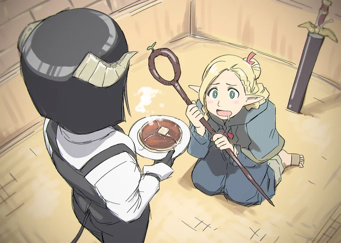 知らない秘密でも話し出しそうなエルフです